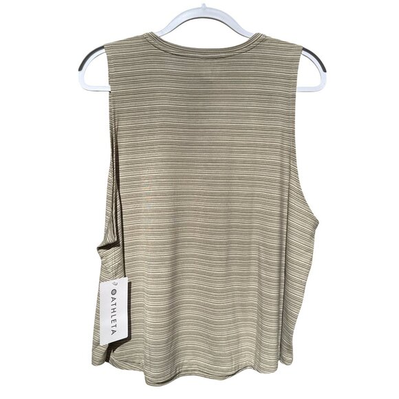 NWT Athleta Cloudlight Striped Muscle Tank 1X Lightweight Relaxed Fit Top - Picture 5 of 8